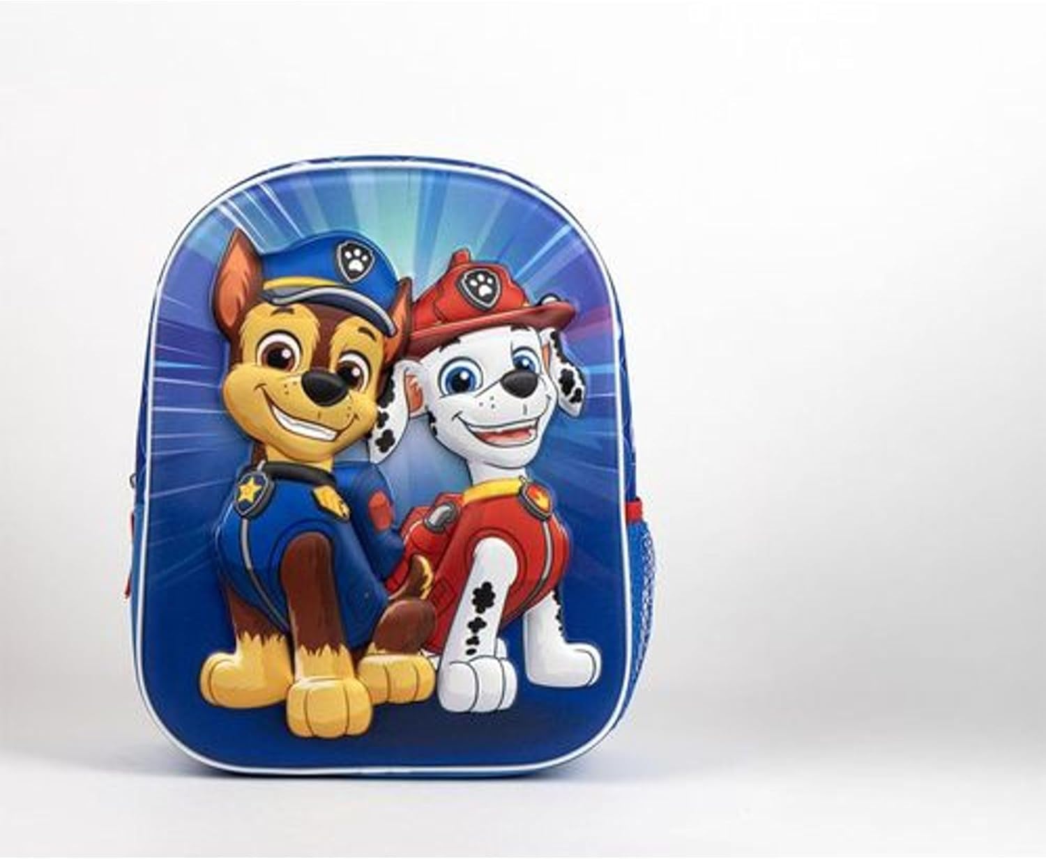 Detalle de Sac à dos Paw Patrol pour enfants avec motif 3D Chase et Marshall