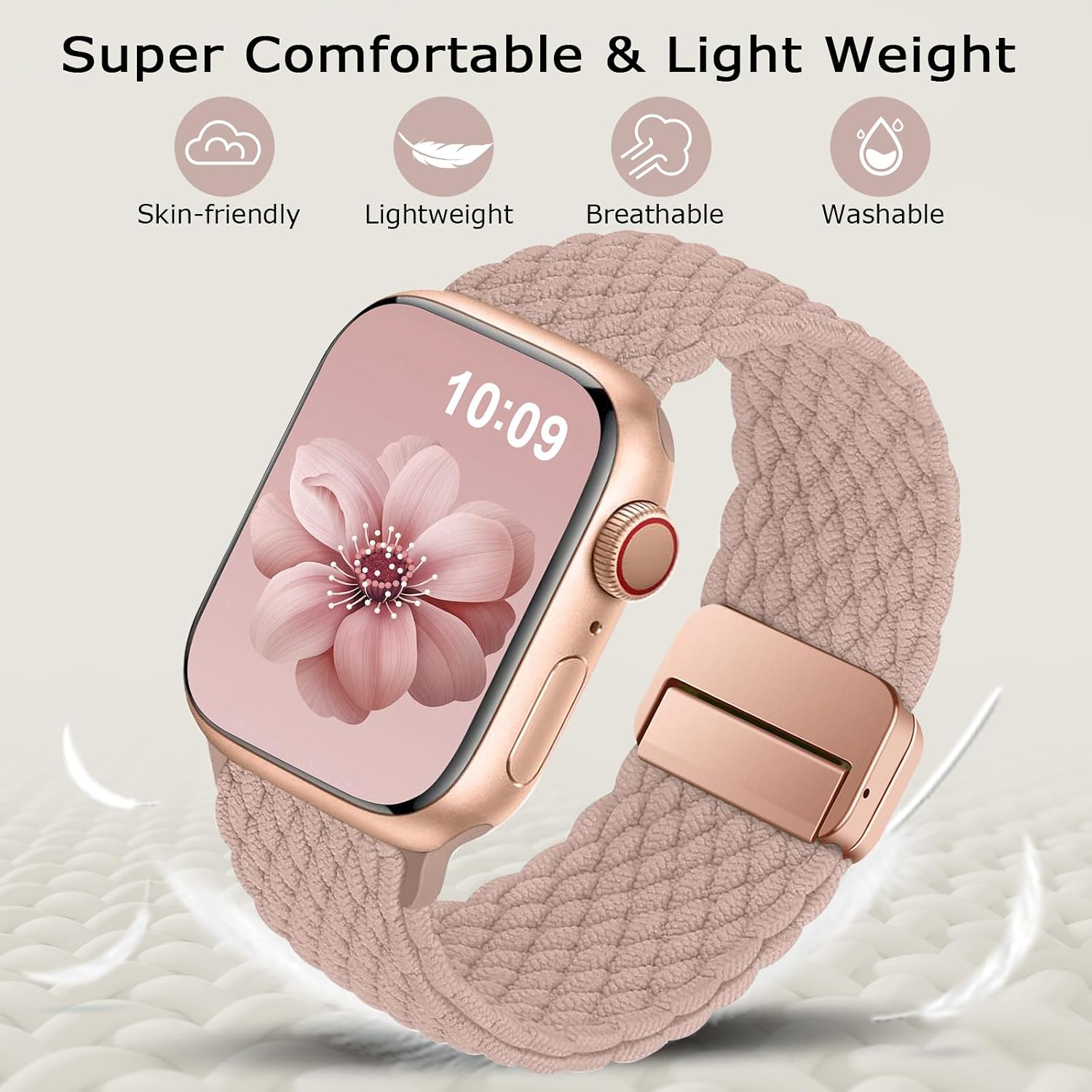 Detalle de Higgs magnetic braided strap 44mm