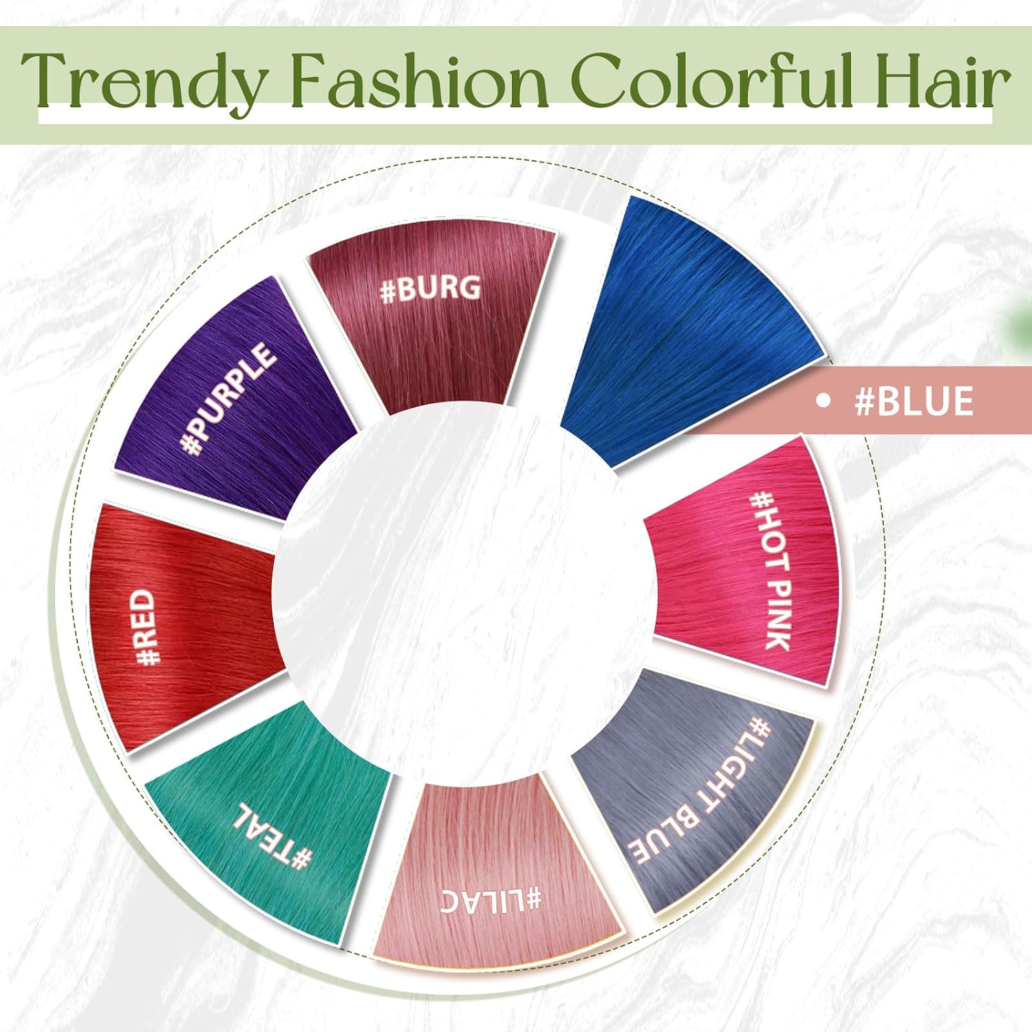 Thumbnail 5 de RUNATURE Tape in Extensions Echthaar Blau 40 cm