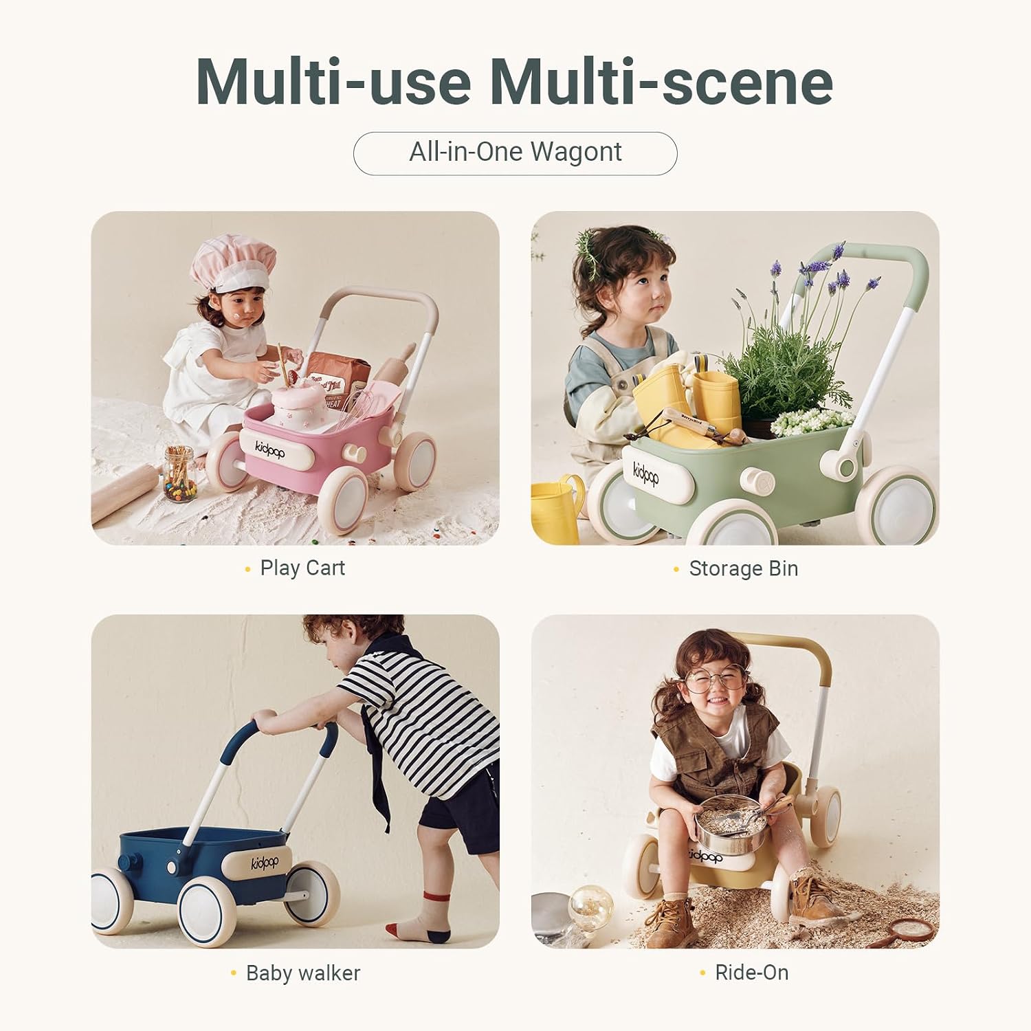 Thumbnail 5 de Kidpop PULA push pull walker wagon 15 kg