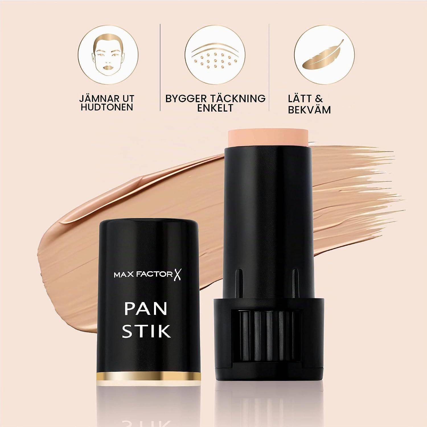 Detalle de Max Factor Pan Stik foundation i stift, Bisque Ivory, 9 g