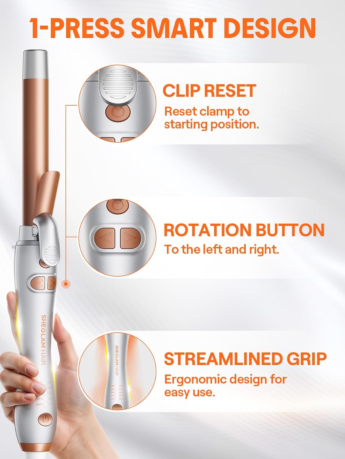 Thumbnail 5 de SHEGLAM Curl Cycle 25mm automatic curling wand