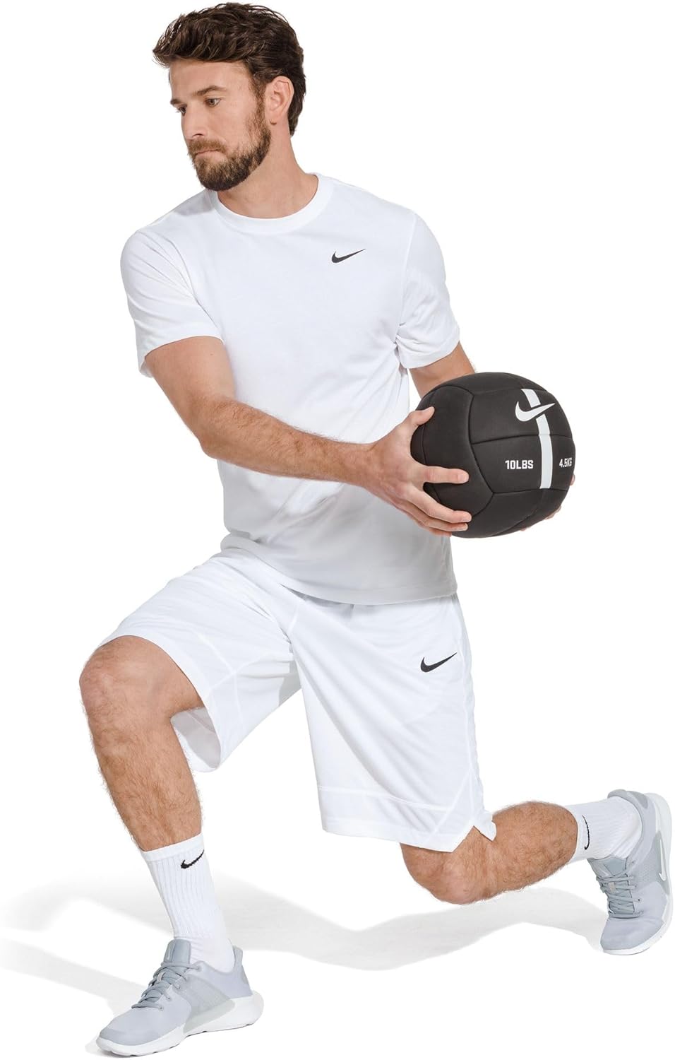 Thumbnail 6 de Nike Men's Everyday Cushion Crew Training Socks 6 Pair – White/Black, Size L (UK)