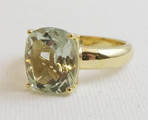 Detalle de Grüner Amethyst Ring Damen von Sophia Rose Jewellery – US-Größe 9 (Diameter 19 mm)