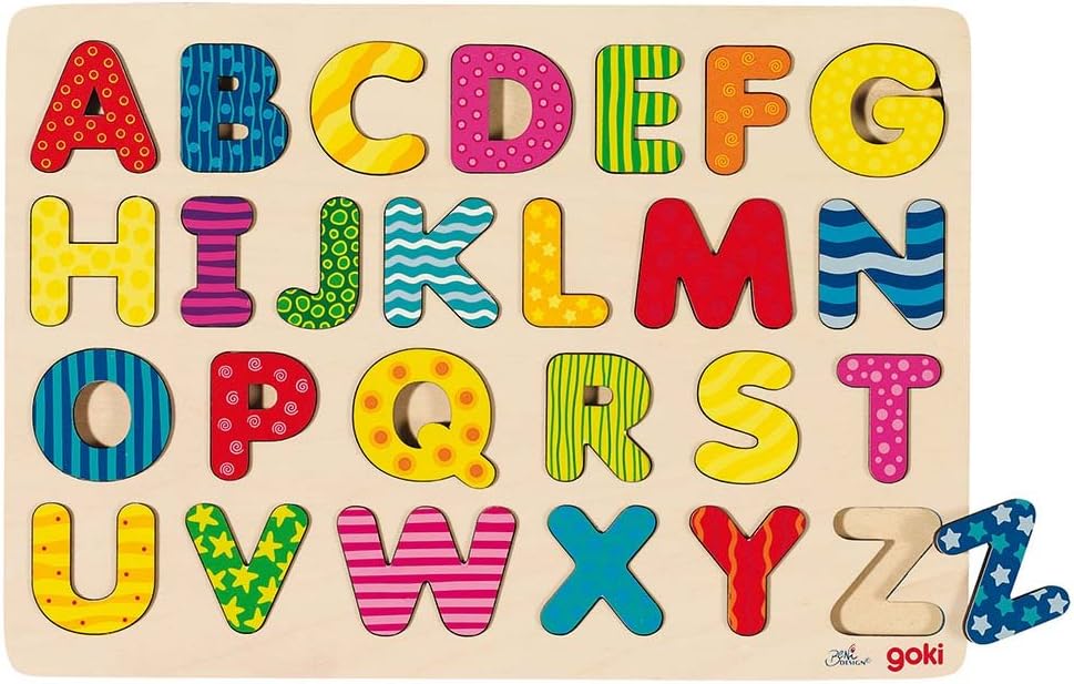 Detalle de Goki Puzzle en Bois Alphabets - 26 pièces (2041624)