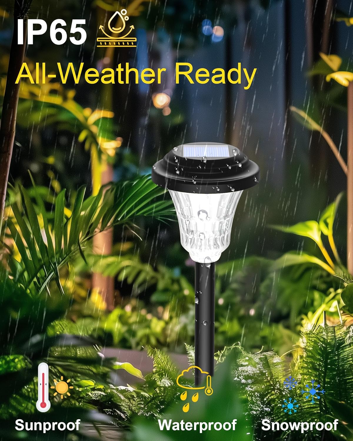 Detalle de Solar garden lights 8 pack