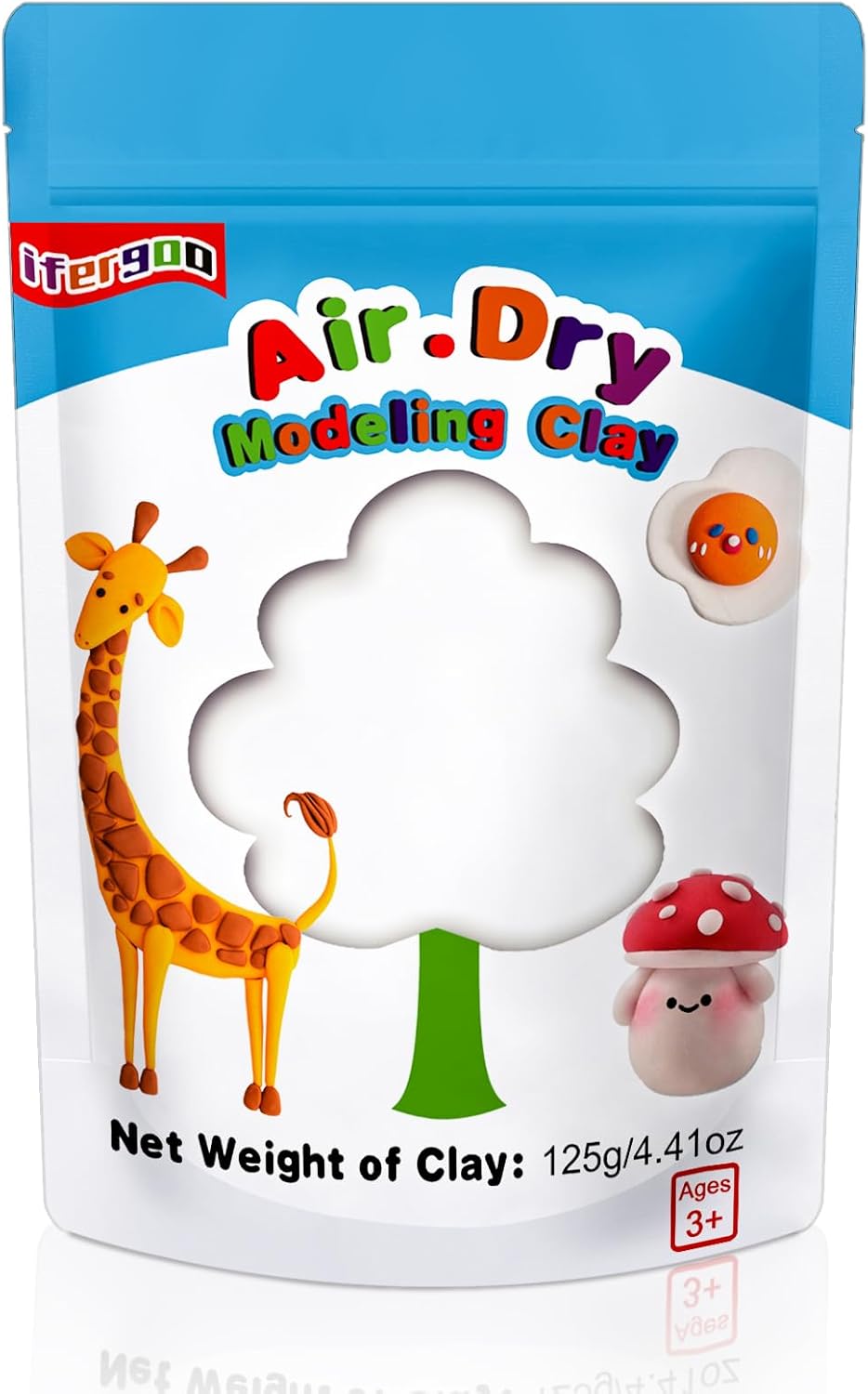 Air dry clay white modelling dough