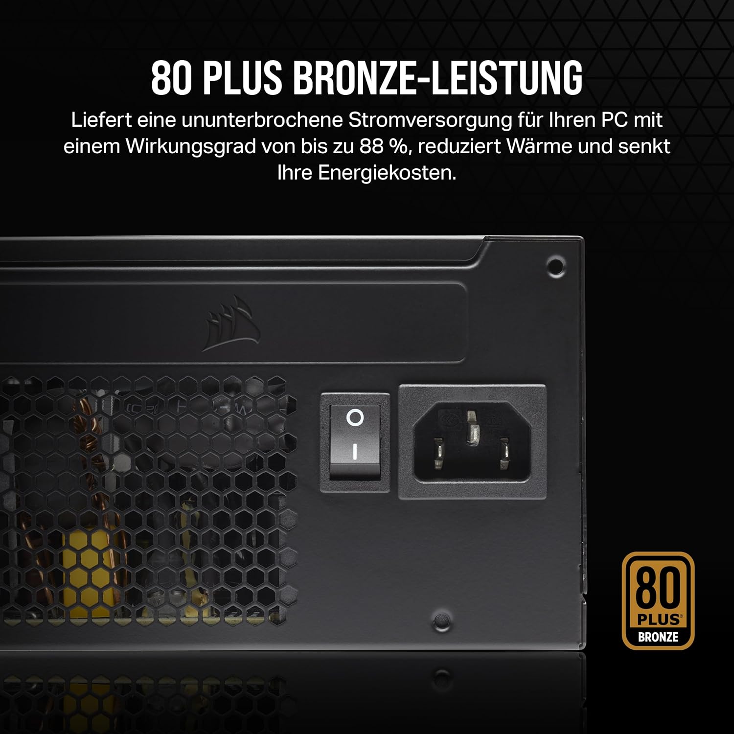 Thumbnail 3 de CORSAIR CX650 ATX 650W Netzteil – 80 Plus Bronze, leise, nicht modular, Schwarz