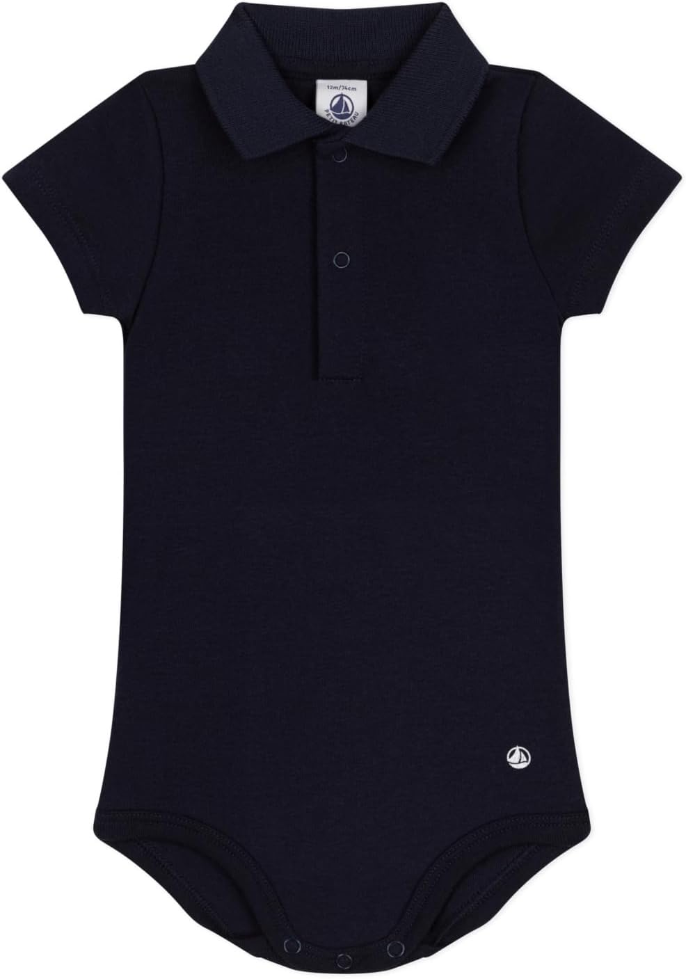 Thumbnail 3 de Body Petit Bateau a polo a manica corta con bottoni sul cavallo (bimbo 0–24 mesi, confezione da 1)