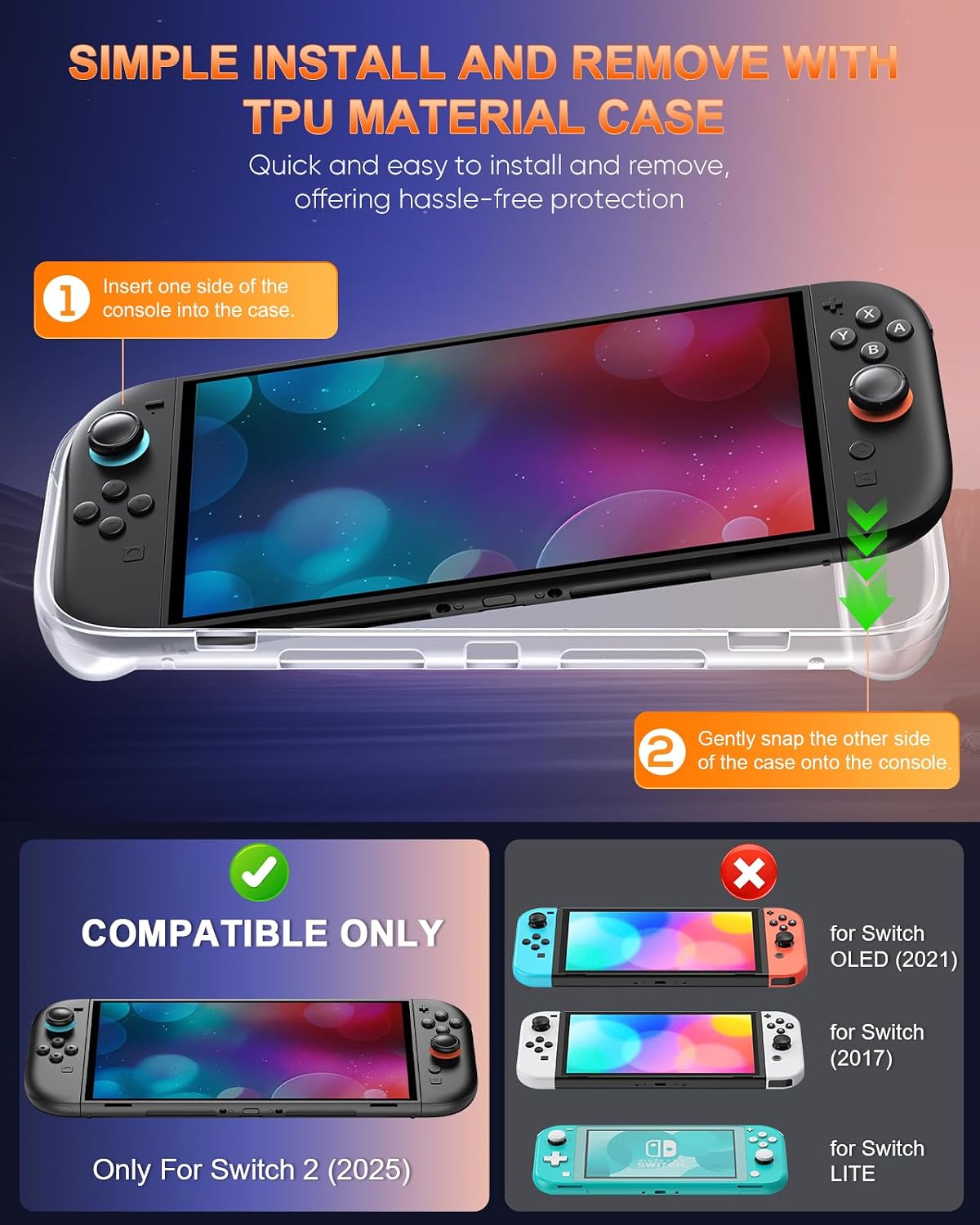 Thumbnail 5 de WAXITY Nintendo Switch 2 protective case, TPU