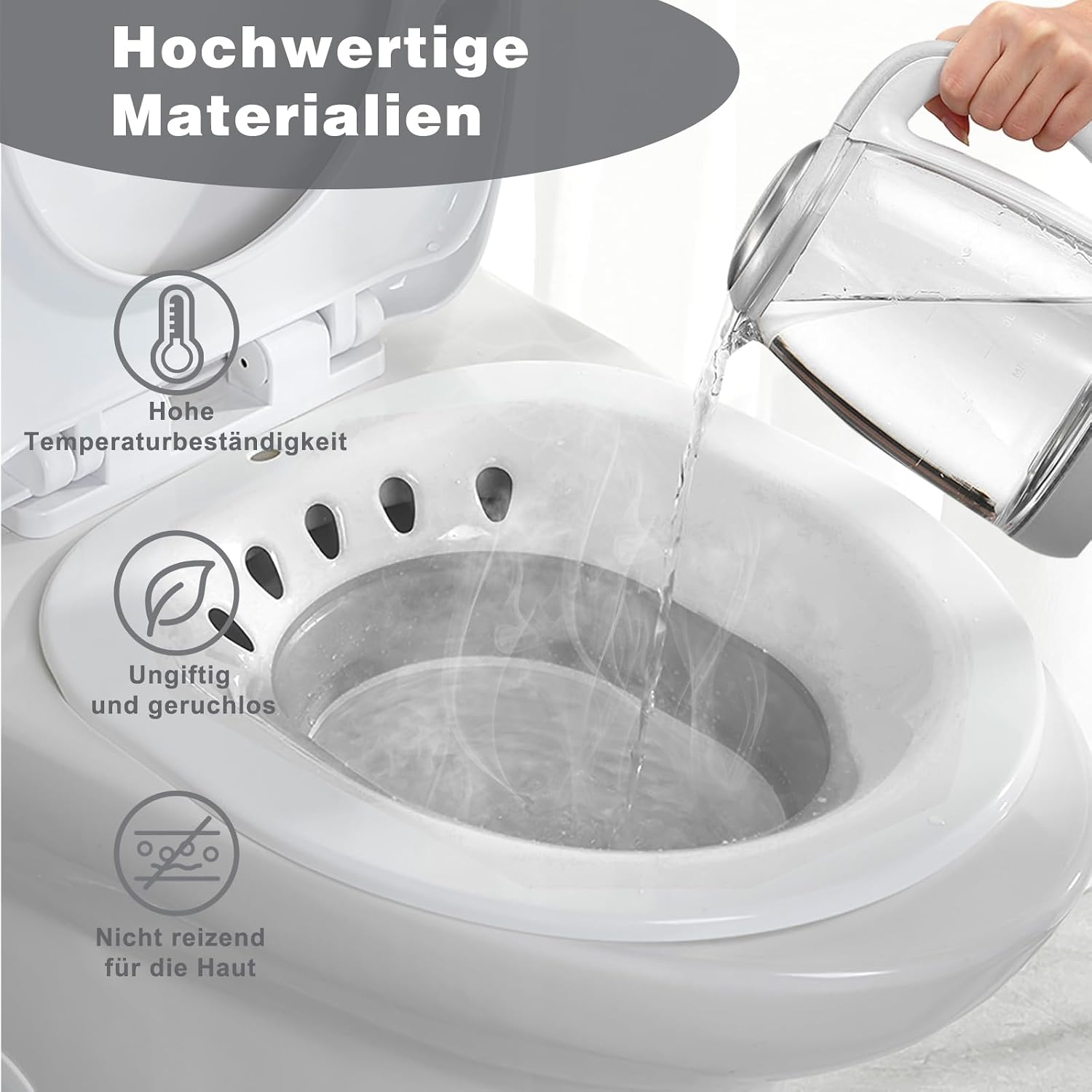 Thumbnail 2 de DEANIC Sitzbadewanne 33,5 cm für Toilette