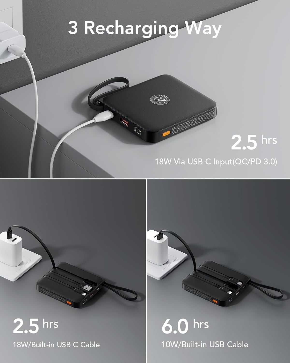 Thumbnail 4 de VRURC Power bank 10000mAh per telefoni