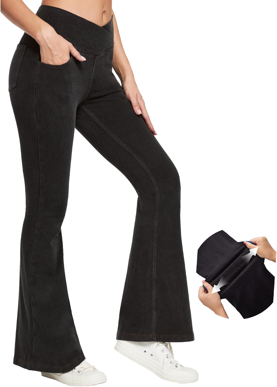 Thumbnail 5 de IUGA High Waisted Bell Bottom Jeans 1️⃣