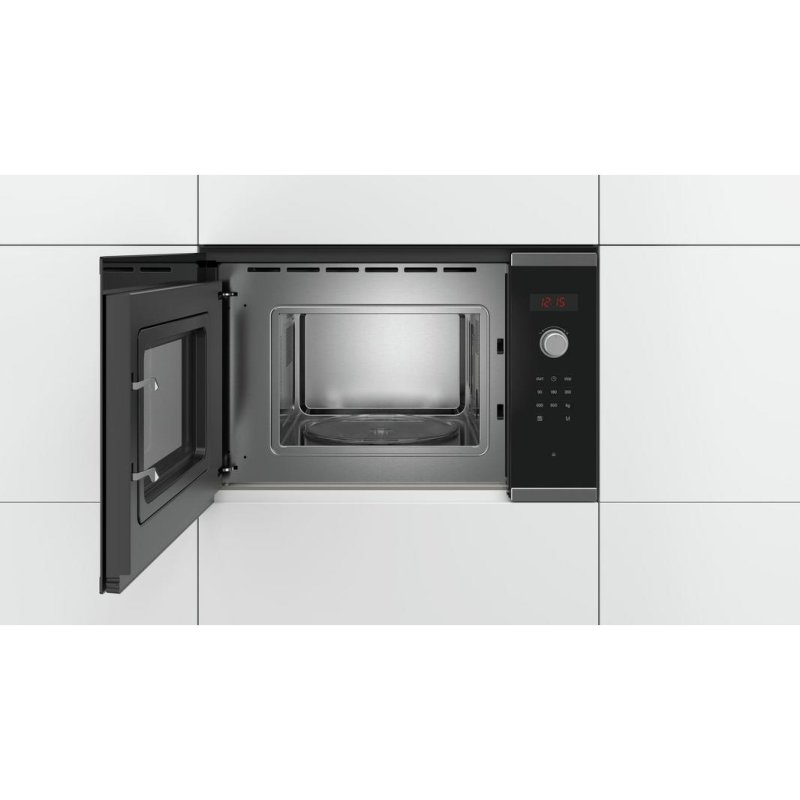 Detalle de Bosch Serie 4 BFL523MS0: Microondas integrado de 20 L y 800 W
