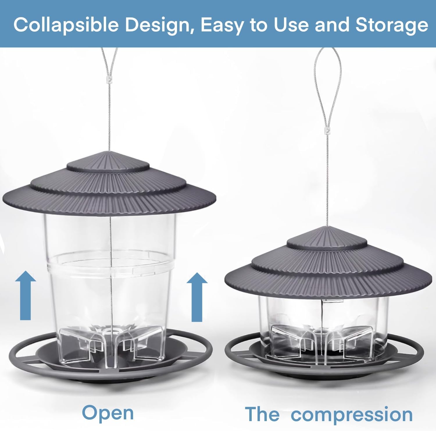 Detalle de WLLKOO Bird Feeders 2 Pack for Outdoors