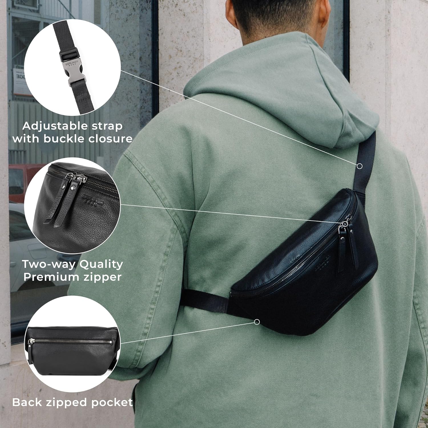 Thumbnail 4 de Berliner Bags Noah riñonera piel