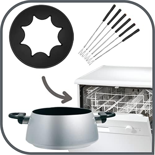 Detalle de Tefal Multi Caquelon EF3000.10 fondueapparaat voor 6 personen met antiaanbaklaag