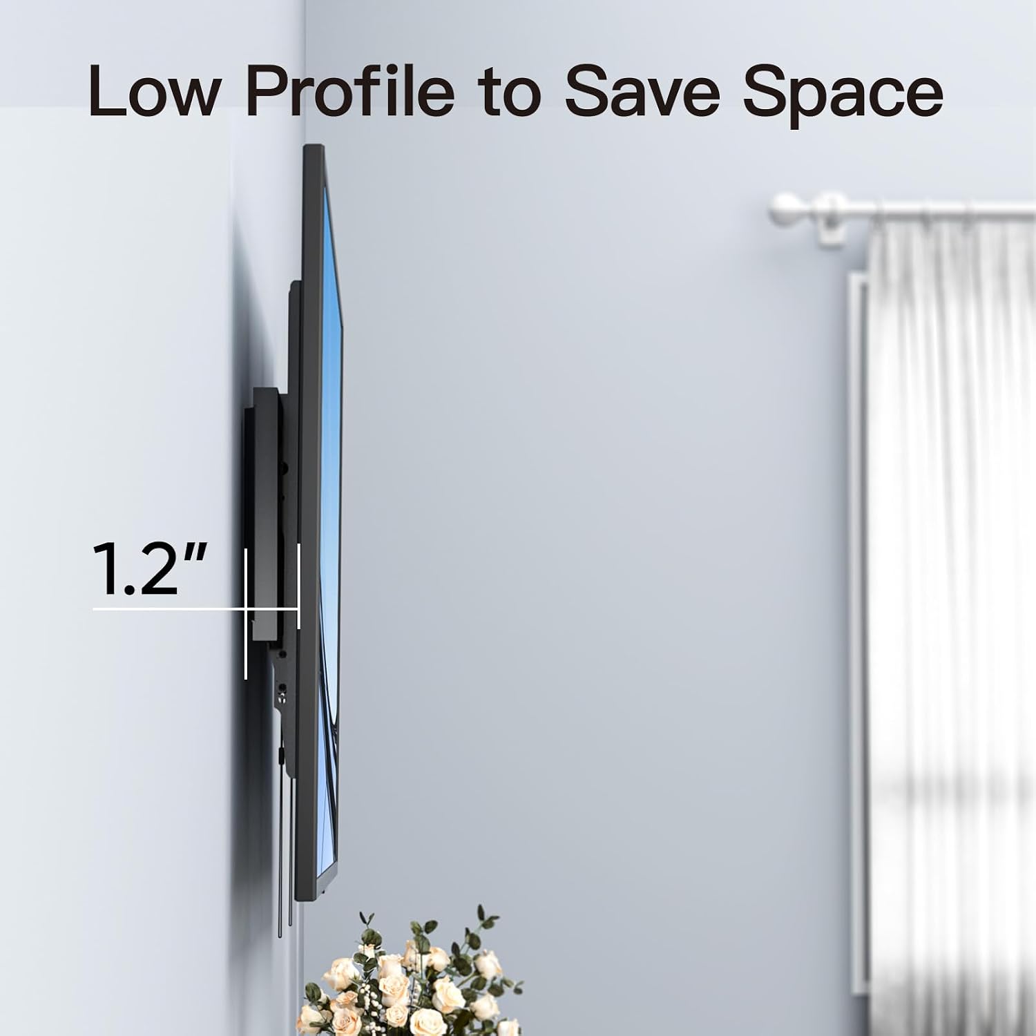 Thumbnail 4 de PERLESMITH PSLTK1 Tilting TV Wall Mount, 1.2-Inch Profile, Up to 132 lbs