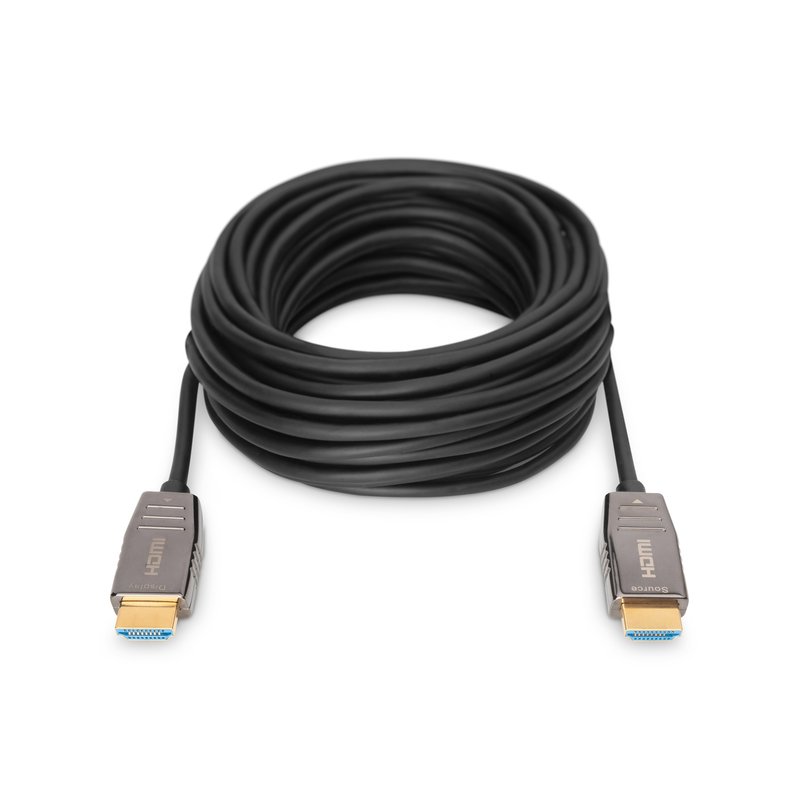 Detalle de Digitus Cable de Fibra Óptica HDMI UHD 8K Macho/Macho 30m Negro