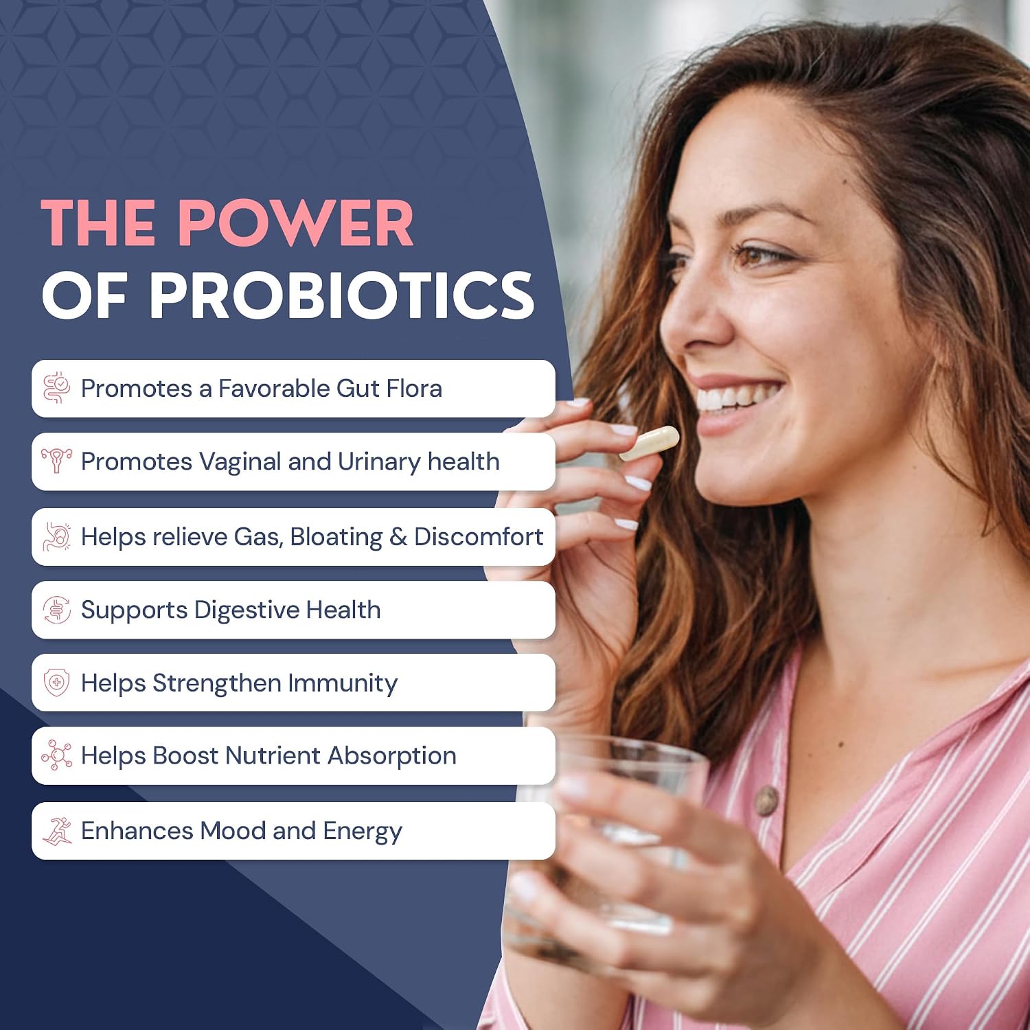 Detalle de Nutristic Women’s Probiotic Capsules, 15 Strains, 50 Billion CFU