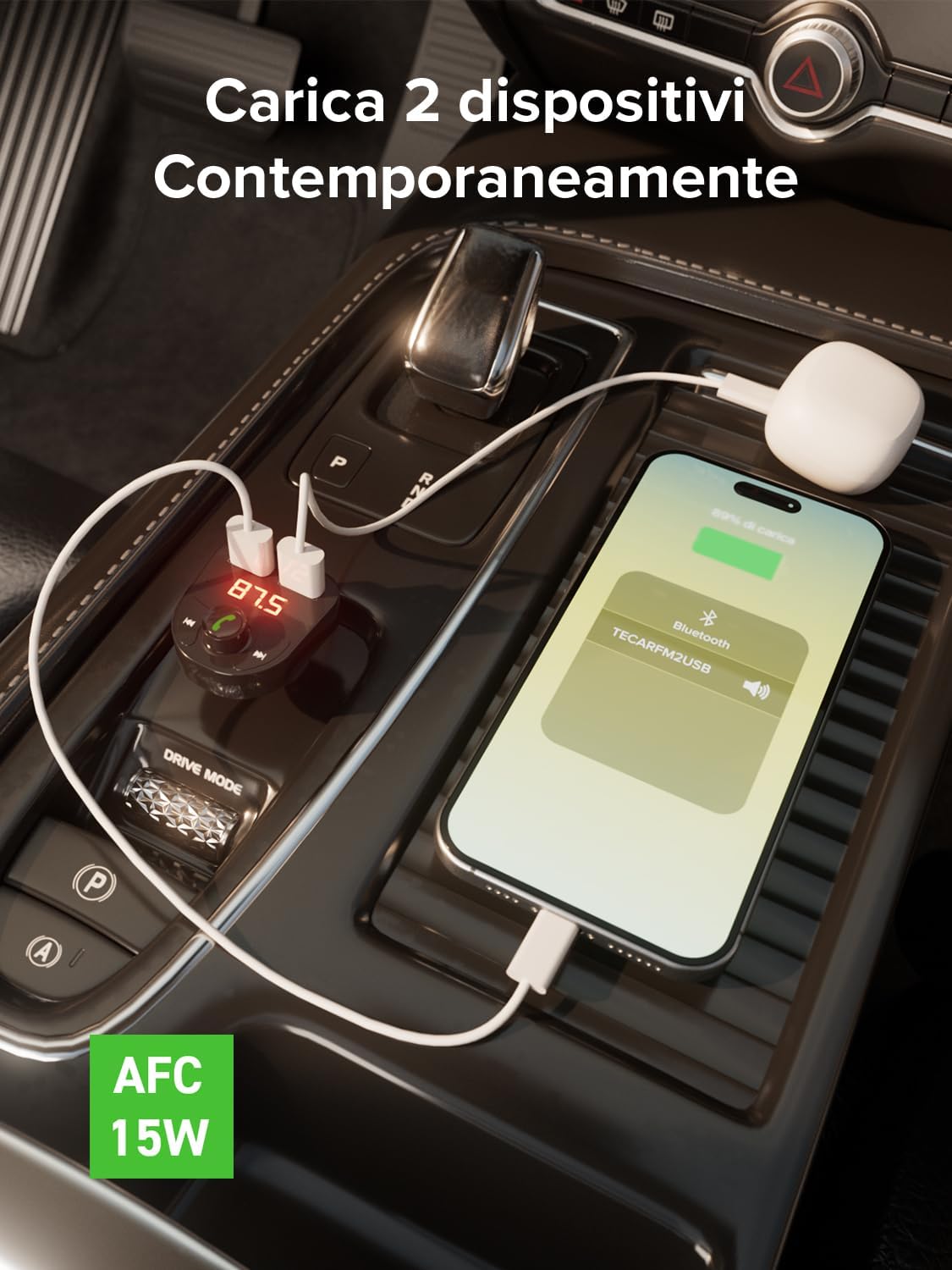 Thumbnail 6 de SBS Carica Batteria Auto 15W con FM