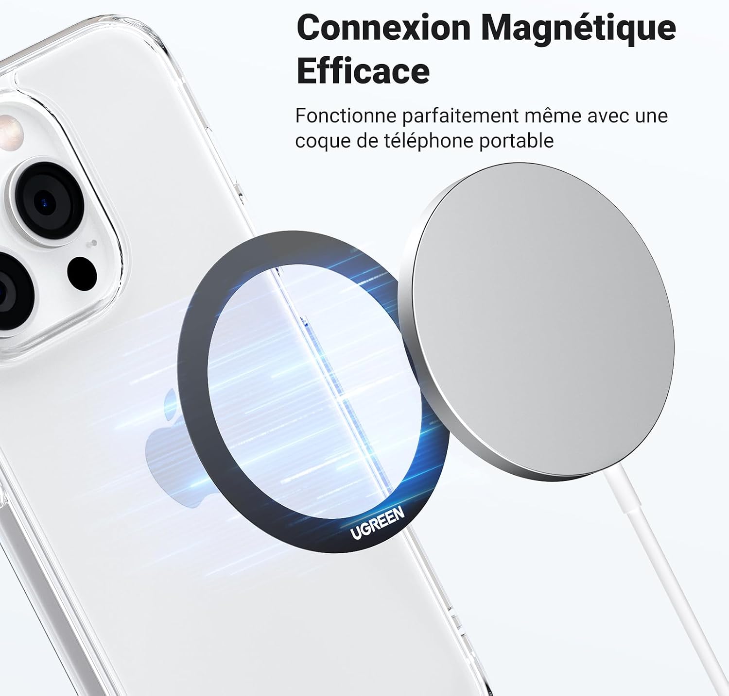 Detalle 2 de UGREEN Anneaux métalliques MagSafe 0,65mm