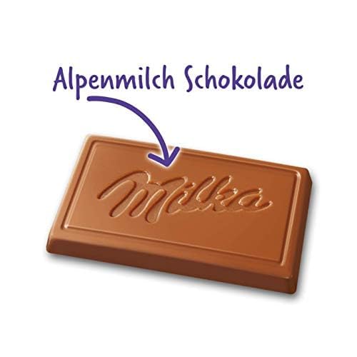 Detalle 2 de Milka Naps Alpenmilch, 1 kg – zarter Schokoladengenuss mit Alpenmilch