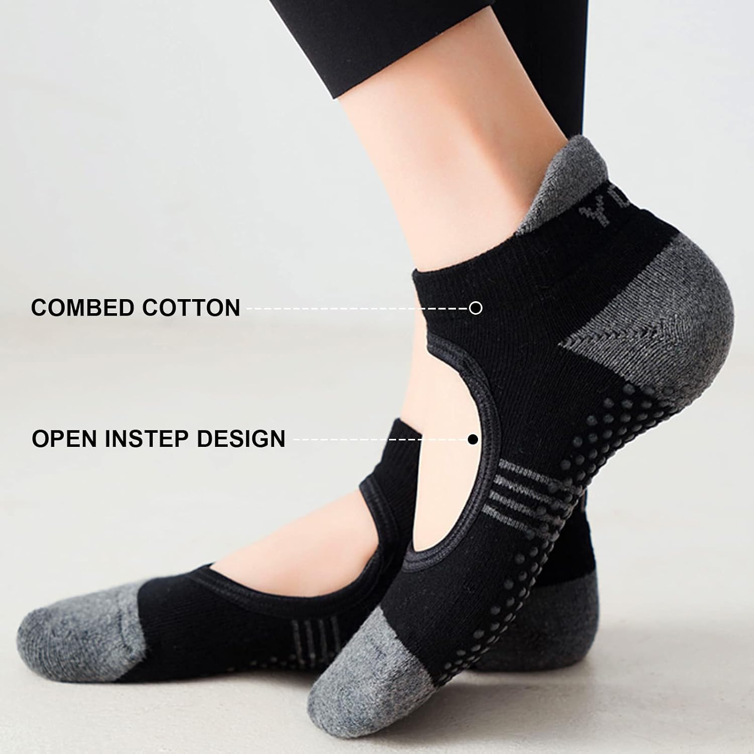 Thumbnail 4 de PUTUO Womens Yoga Pilates Socks