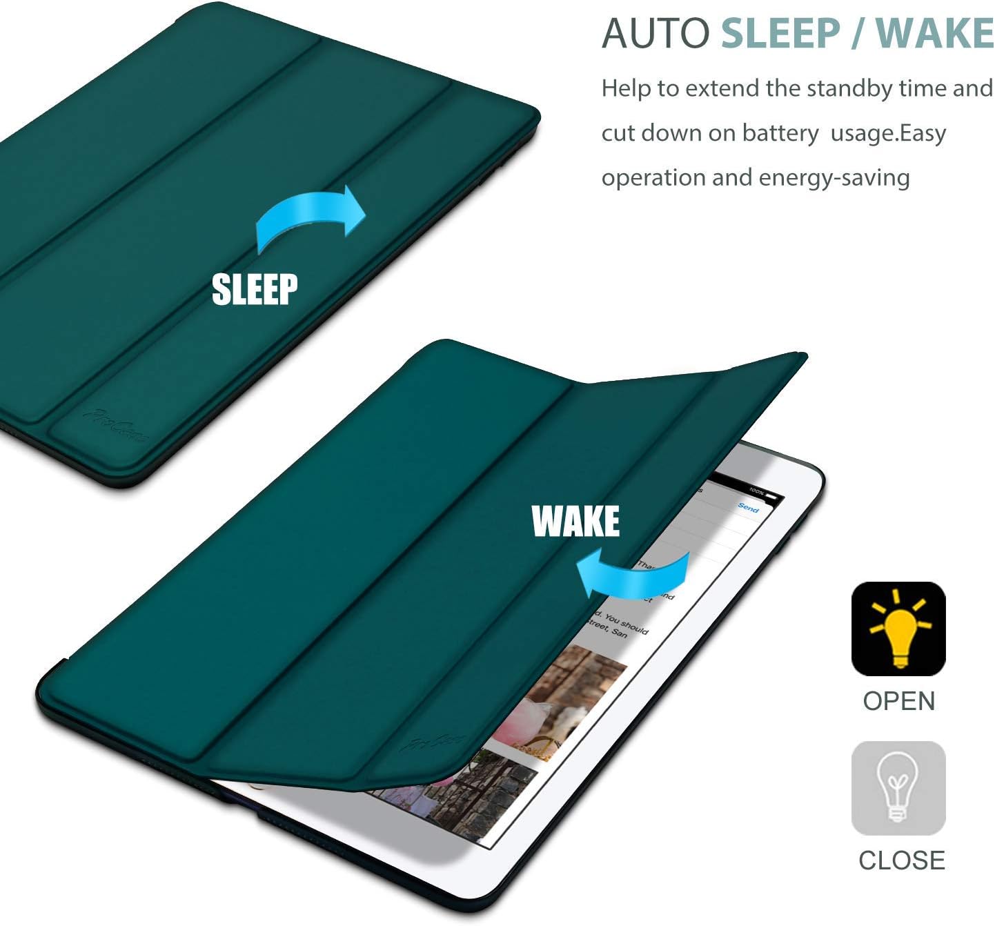Thumbnail 6 de iPad 9,7 ProCase Smart Cover Hülle