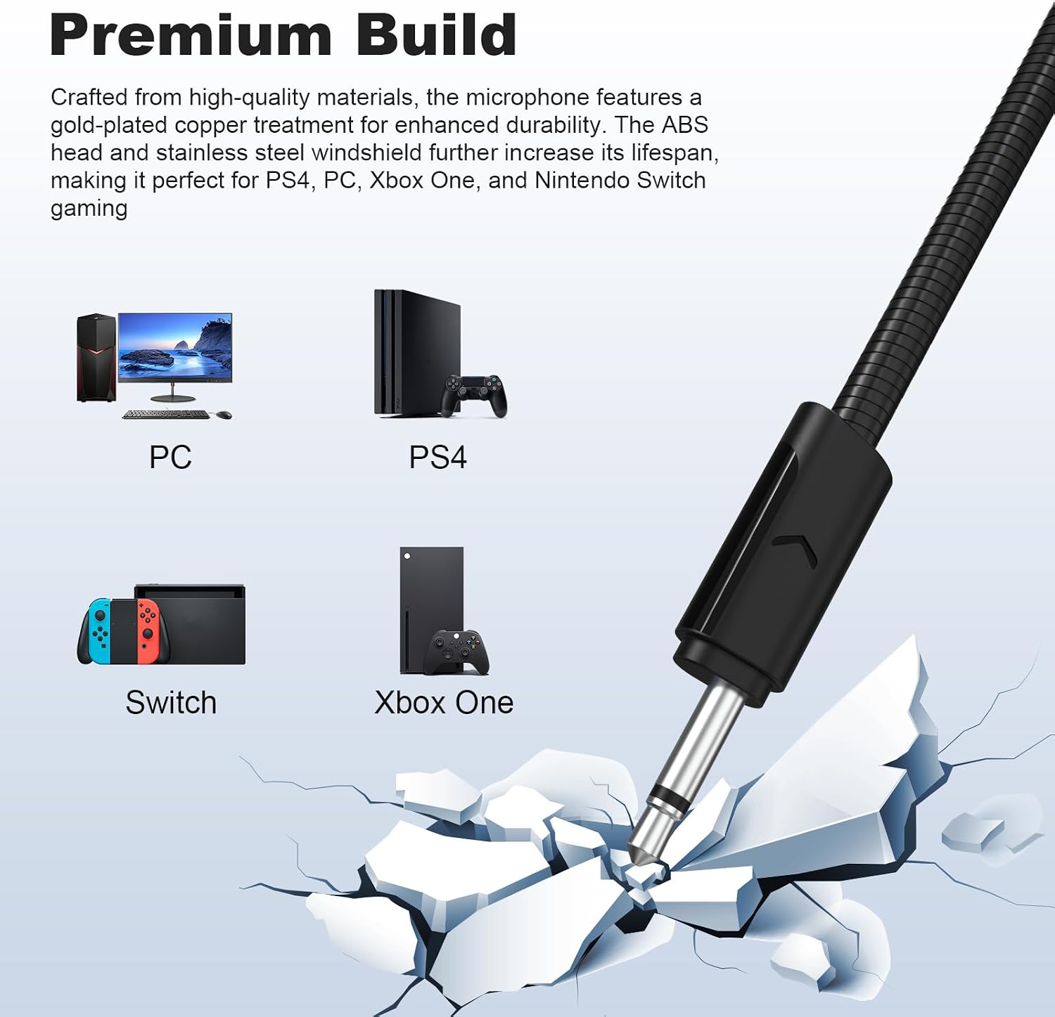 Thumbnail 3 de Toxaoii Mic for JBL Quantum Headsets 16.5cm