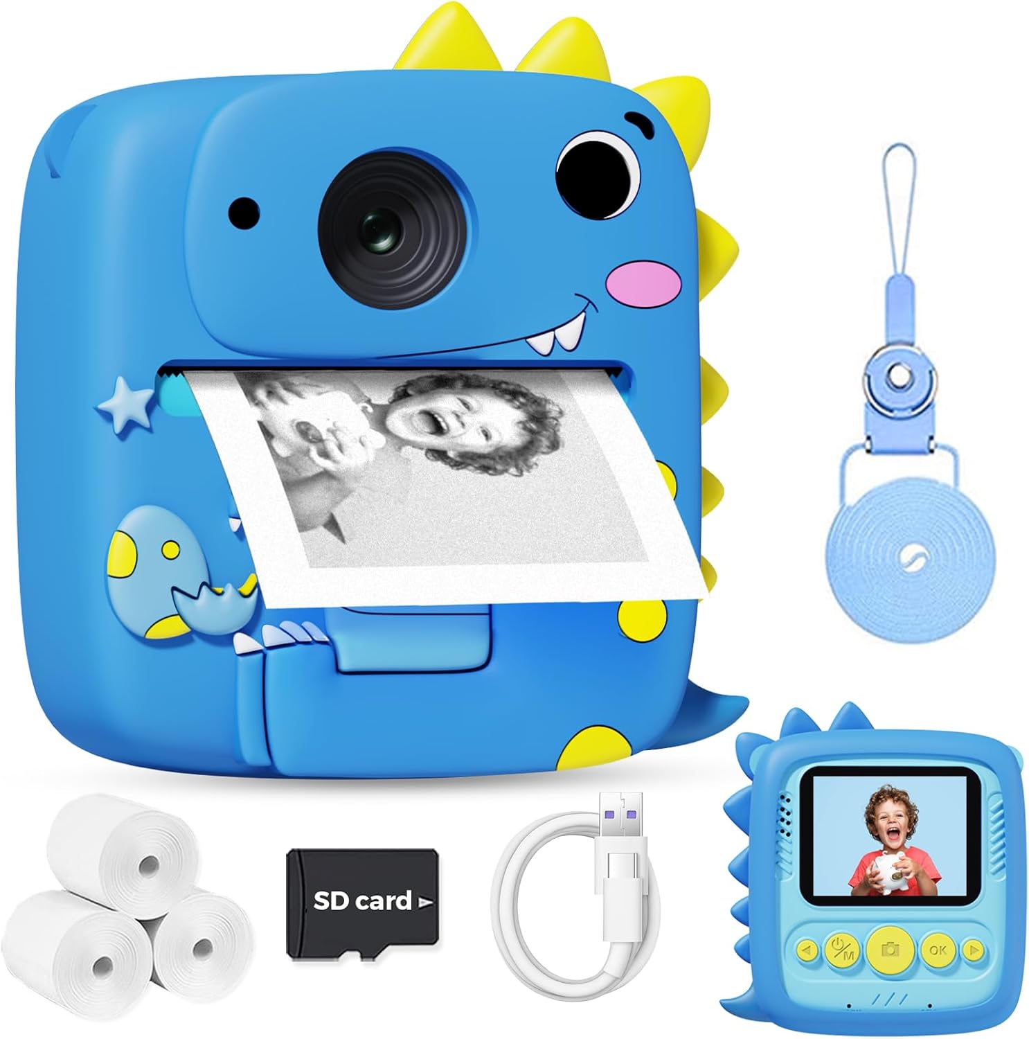 Thumbnail 6 de Kids Instant Print Camera 1080P for Ages 3–9