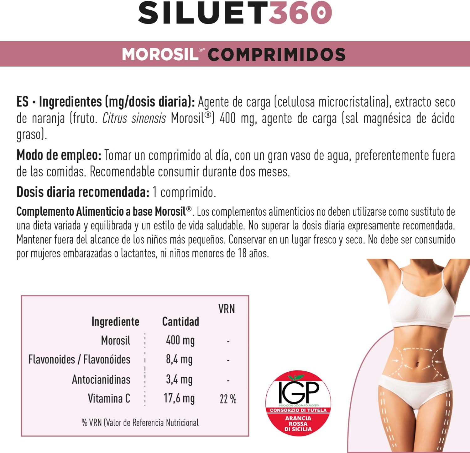 Thumbnail 3 de MOROSIL SILUET 360 🍊 Reductor de grasa, vientre plano, 30 comprimidos