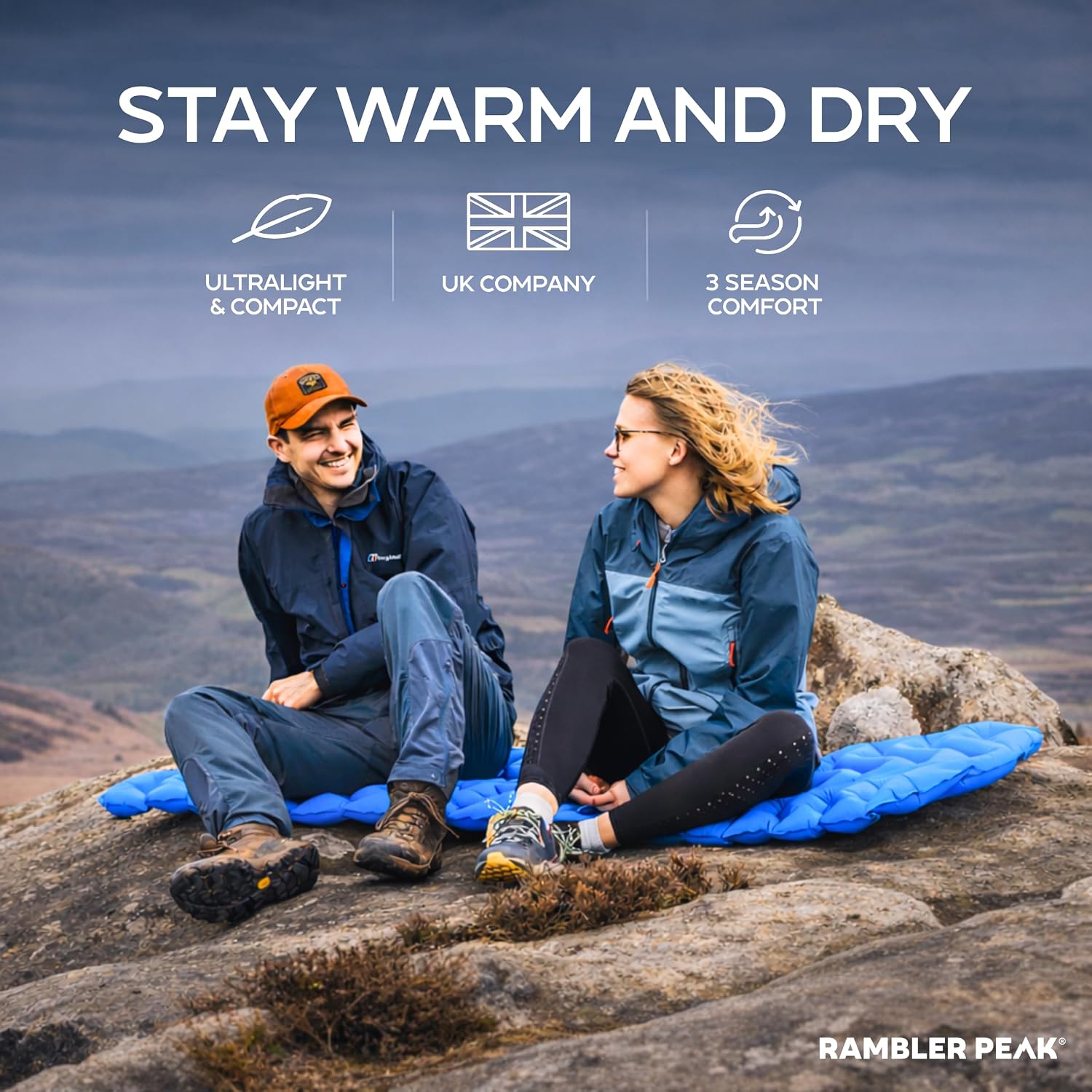 Thumbnail 3 de RAMBLER PEAK Inflatable Camping Mat with Pillow – Ultralight 190×58cm, 590g