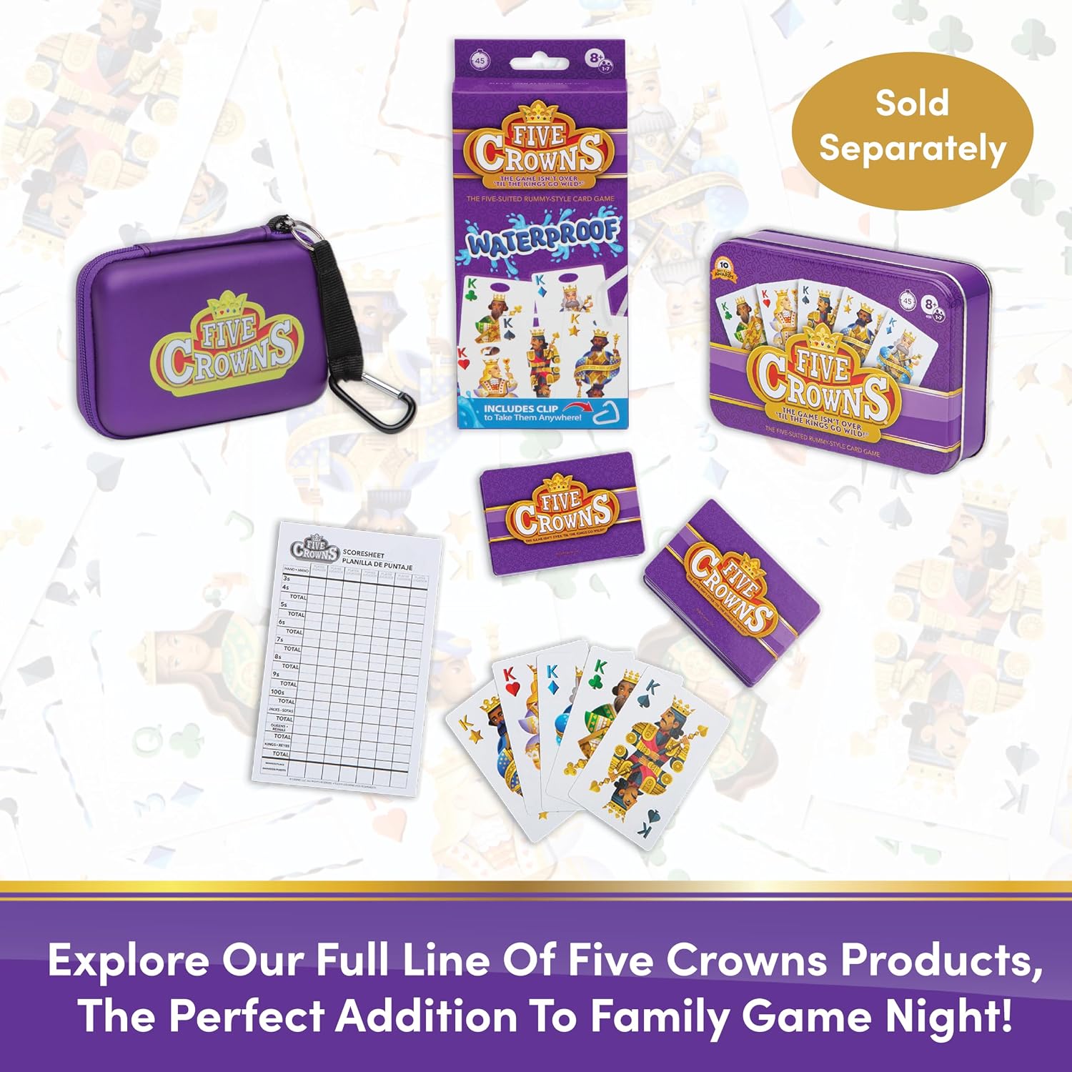 Detalle de Five Crowns Rummy Style Card Game by PlayMonster