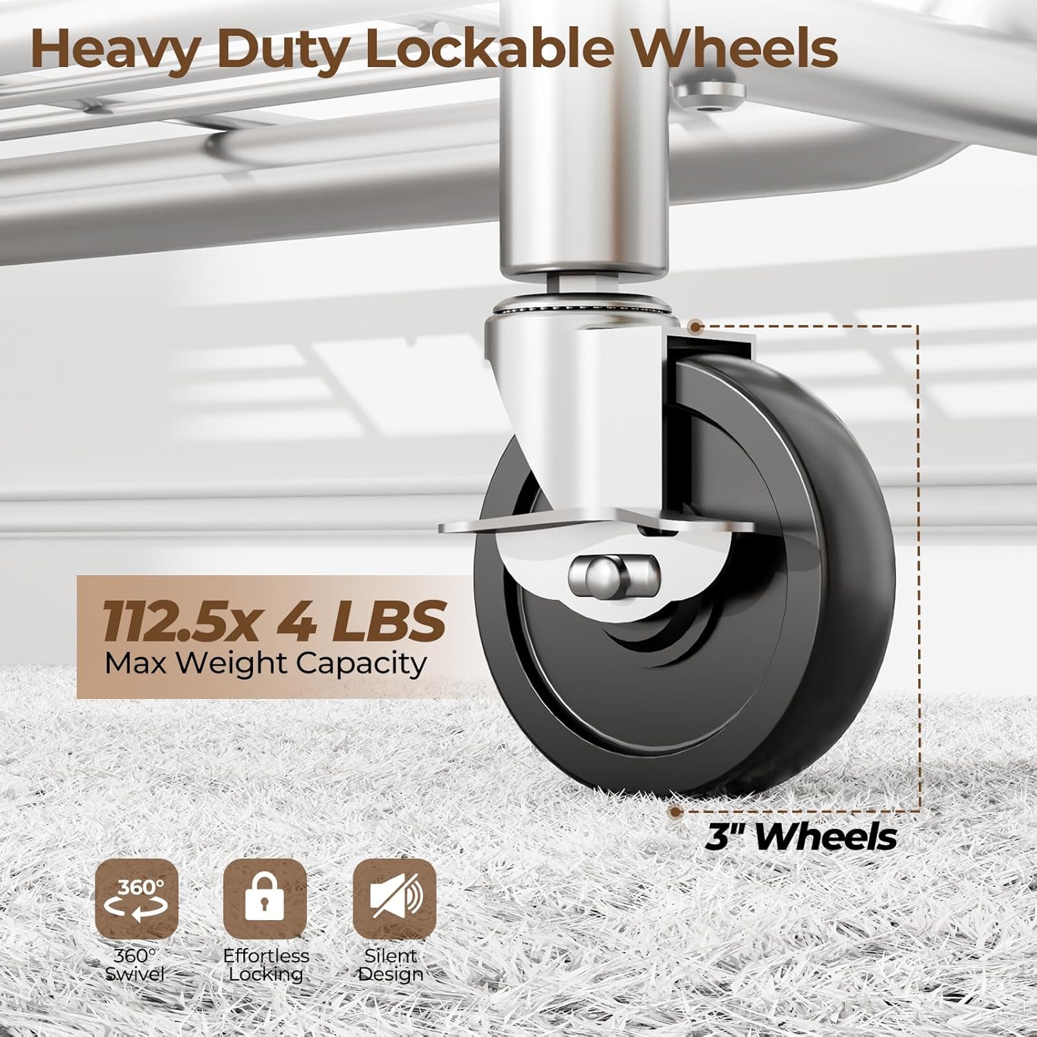 Thumbnail 3 de HYSEYY Heavy Duty Clothes Rack 450 lbs