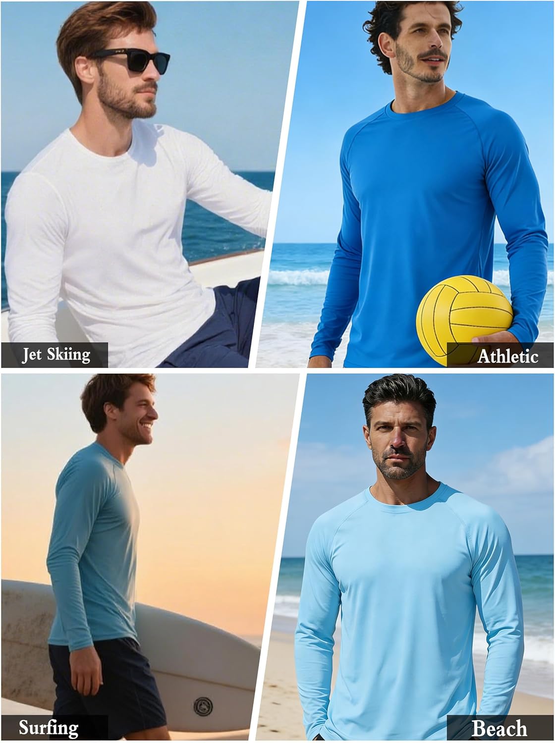 Thumbnail 5 de GOLDPKF Men’s UPF 50+ Sun UV Protection Long Sleeve Quick Dry T-Shirt