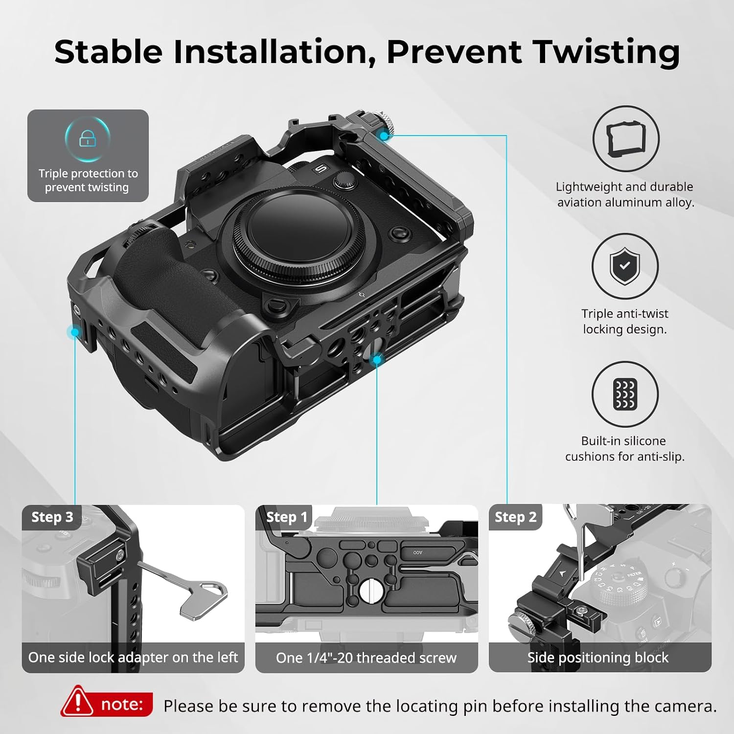 Detalle 2 de SMALLRIG X-H2/X-H2S Kamera-Komplettkäfig