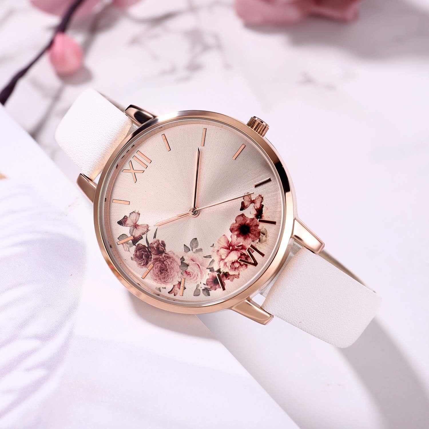 Thumbnail 4 de KIMOMT Montres Femmes – Bracelet en Cuir, Montre Quartz Étanche, Élégante et Polyvalente