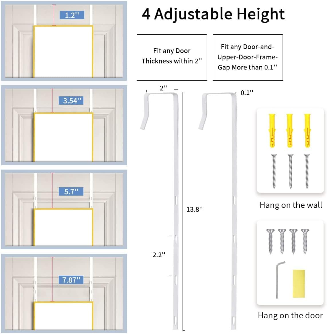 Detalle 2 de BEAUTYPEAK 16" x 50" Full-Length Mirror, Gold Aluminum Frame