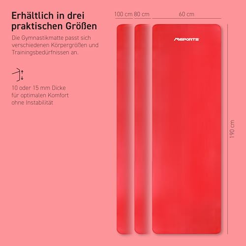 Thumbnail 6 de MSPORTS Gymnastikmatte Premium – rutschfeste Matte für Fitness, Pilates und Yoga in 190 cm Breite