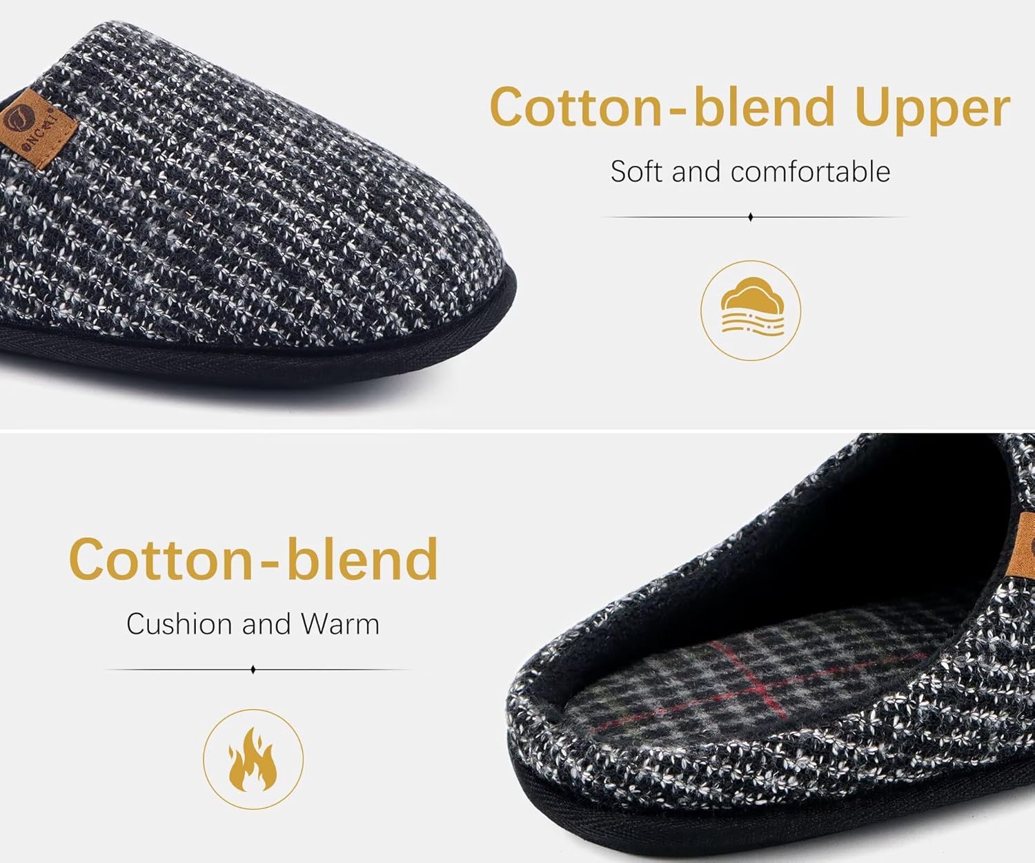 Thumbnail 3 de ONCAI Memory Foam Men's Slippers US 7-15