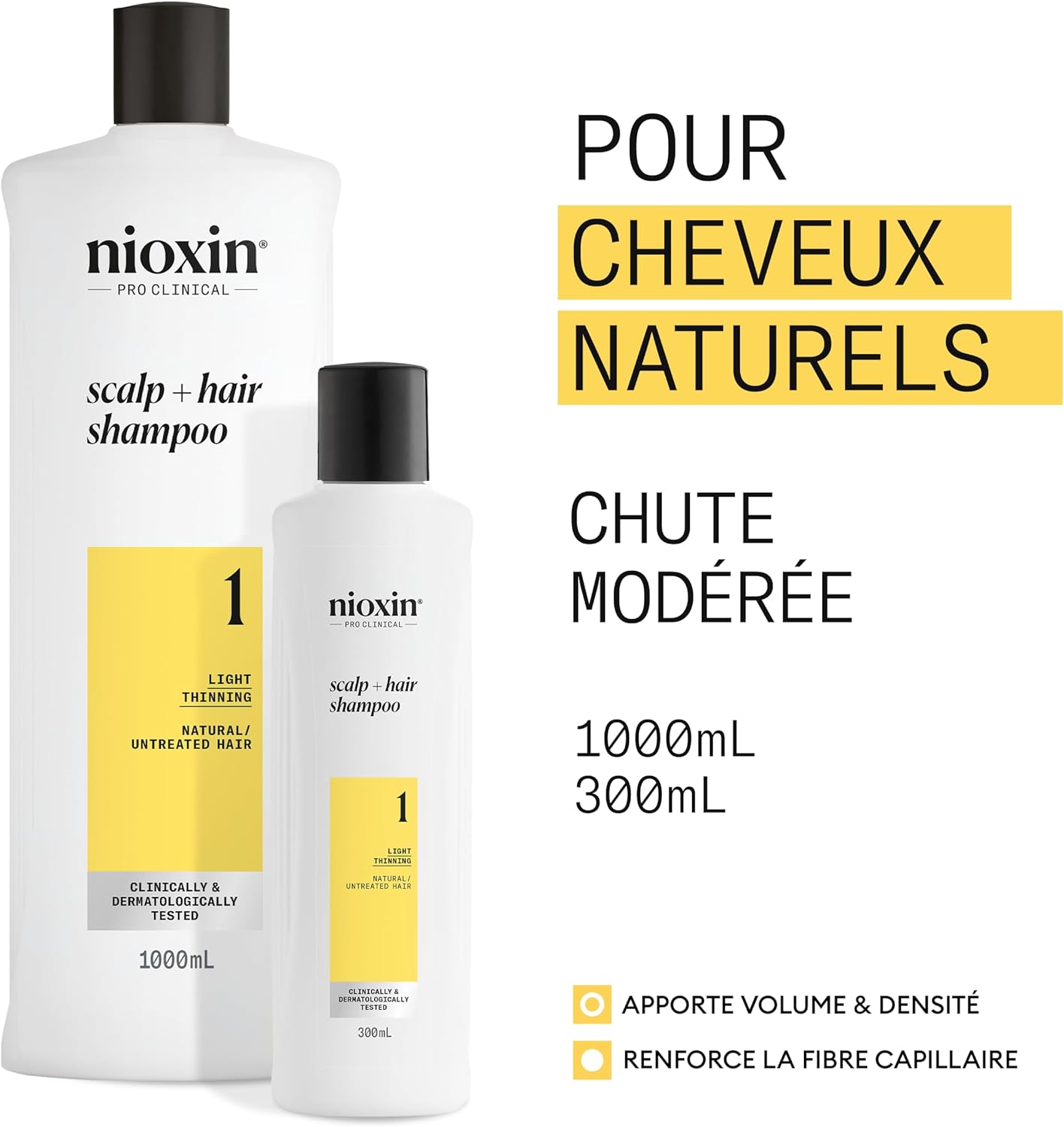 Thumbnail 1 de Kit NIOXIN System 1 pour cheveux naturels (chute modérée) : shampoing, après-shampoing et soin du cuir chevelu