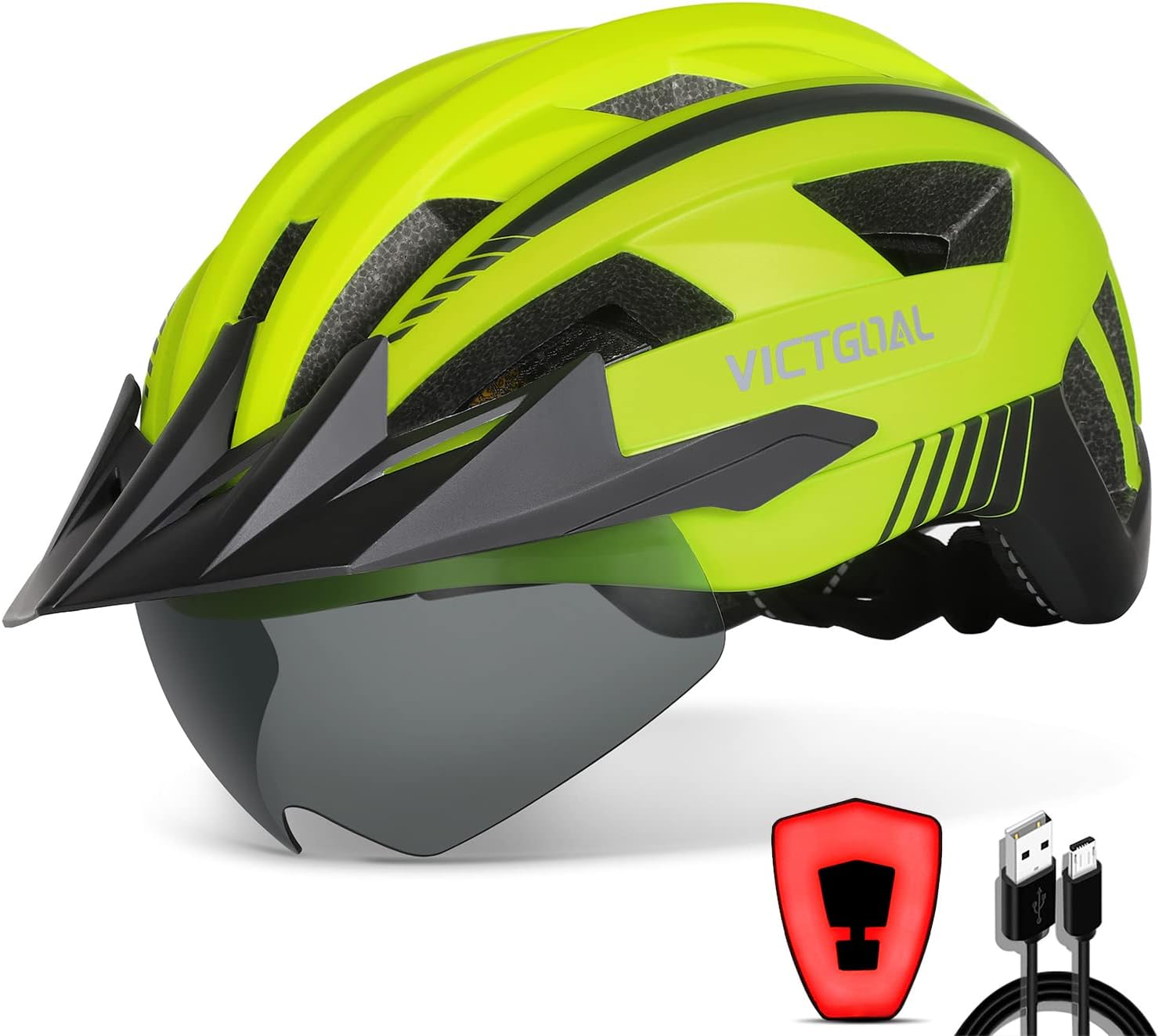 Thumbnail 3 de VICTGOAL Fahrradhelm MTB Herren Damen mit Visier ⌚🎧?