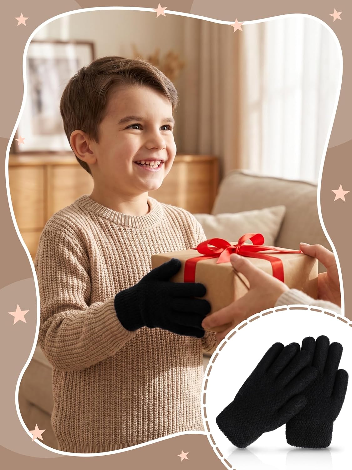 Thumbnail 4 de Glooarm 2 Pairs Kids Gloves 4-12