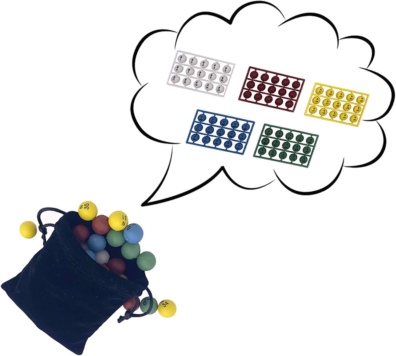 Detalle 2 de JUNWRROW Deluxe Bingo Set 6-inch ๐ฒ
