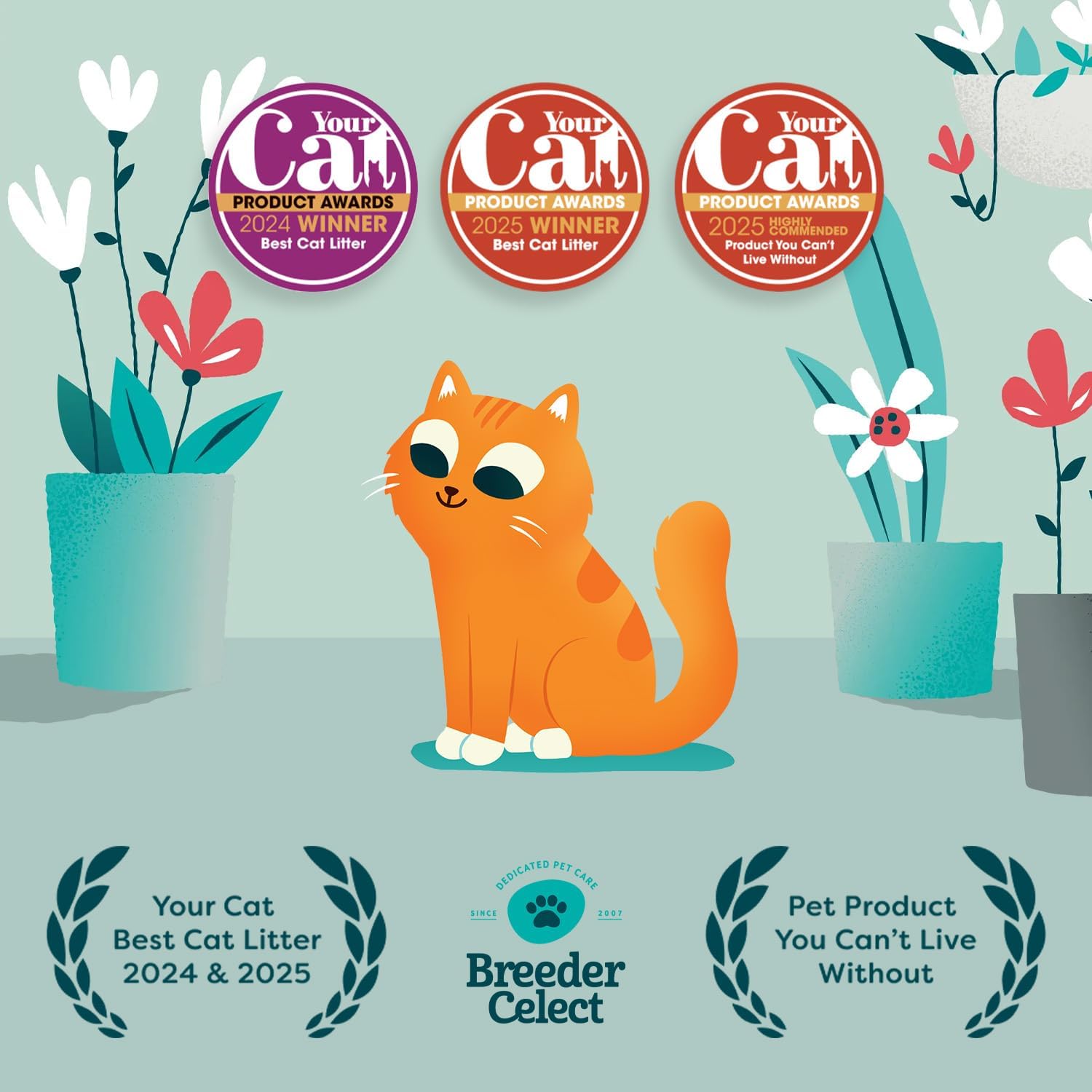 Thumbnail 6 de Breeder Celect All-Natural Cat Litter (30L) – 99% Recycled Paper, Non-Clumping, Biodegradable & Compostable