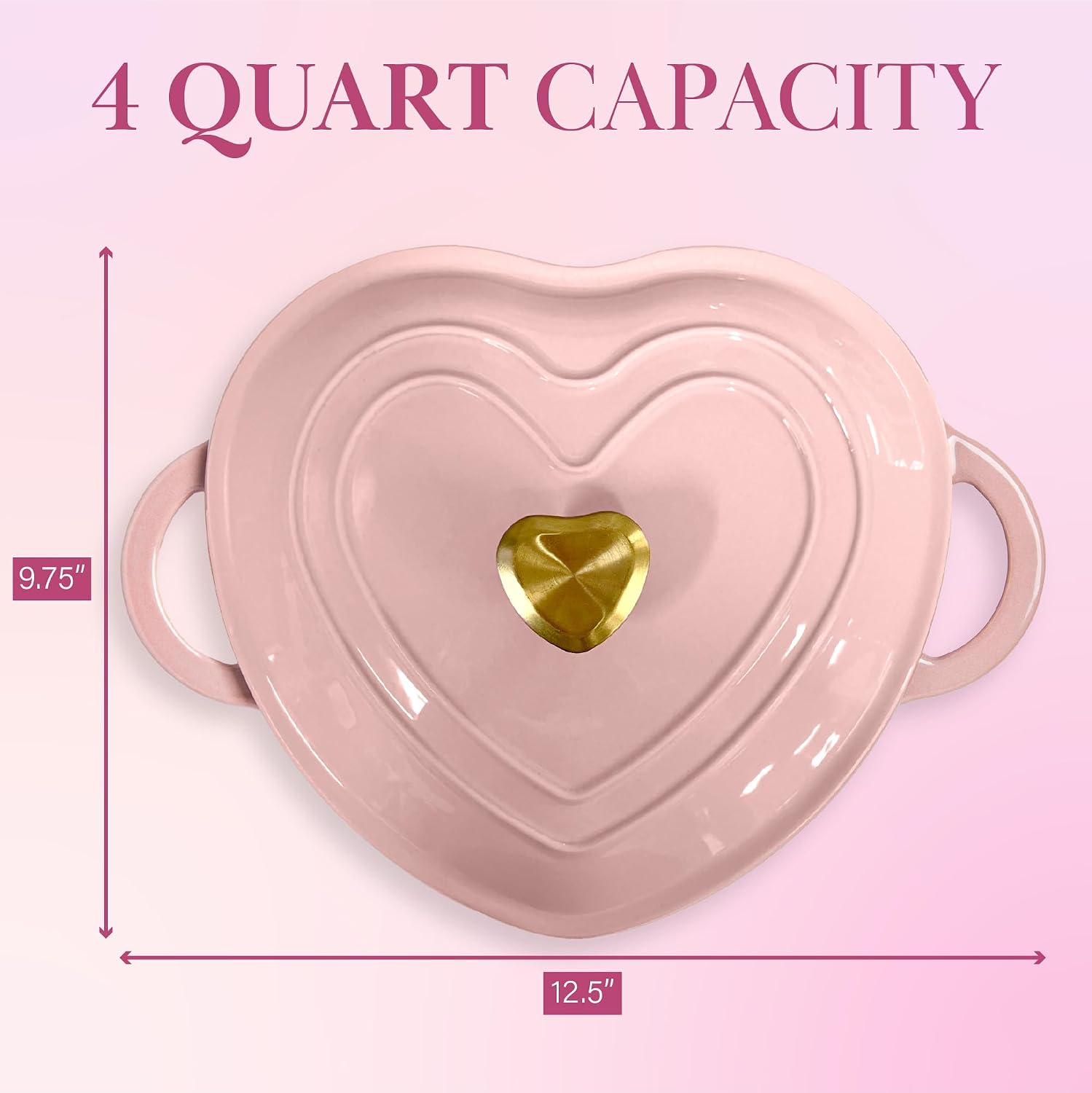 Thumbnail 5 de Paris Hilton Heart-Shaped Dutch Oven 4-Quart 🍲