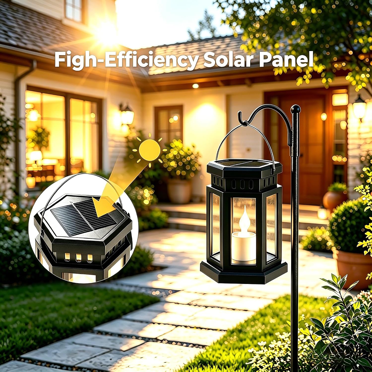 Thumbnail 3 de Outdoor Solar Lanterns with RGB Lighting