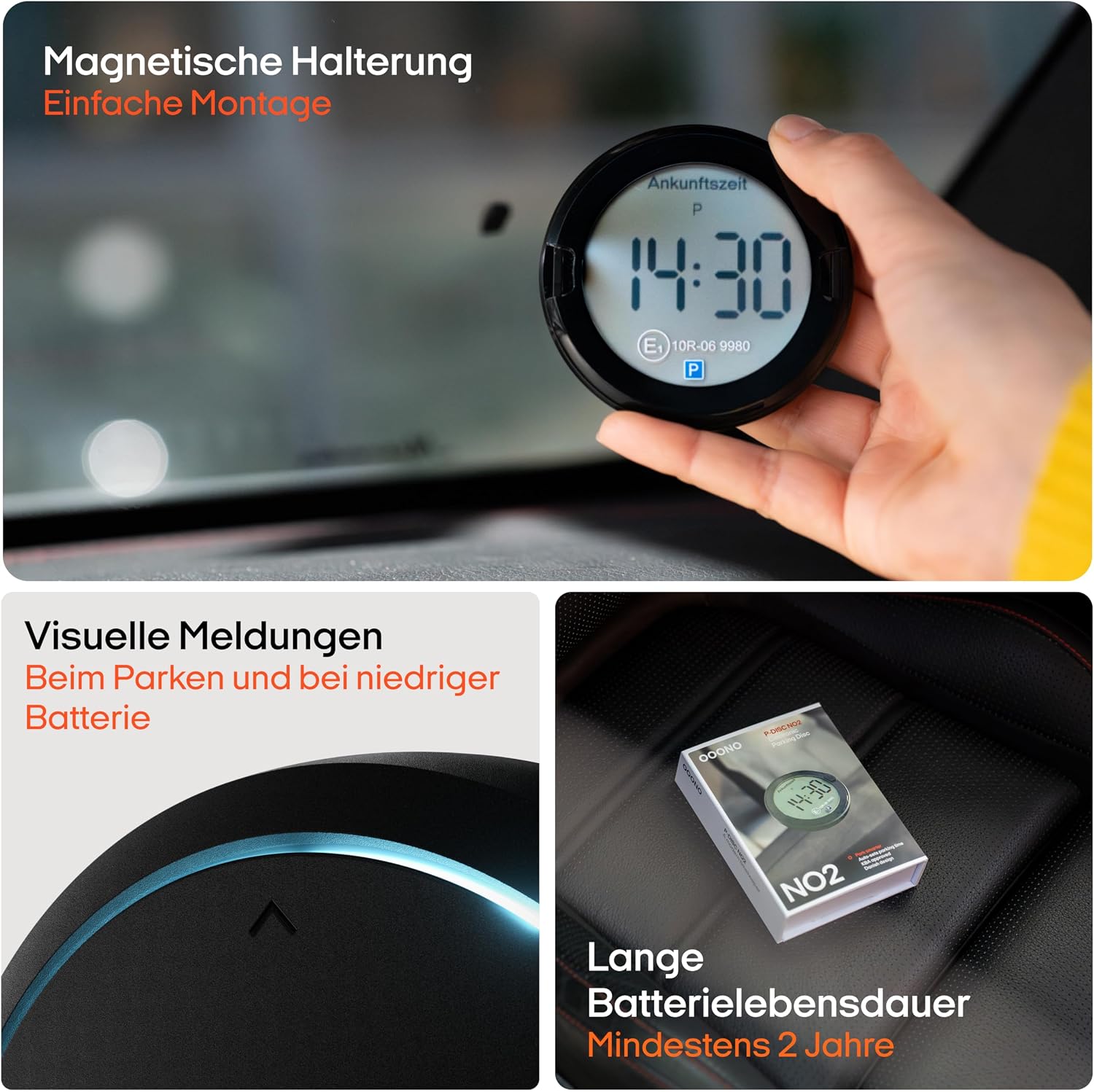 Thumbnail 5 de OOONO P-DISC NO2 Elektronische Parkscheibe