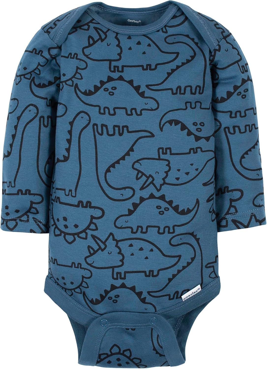 Thumbnail 3 de Gerber Neonati – Confezione da 6 tutine a maniche lunghe, blu dinosauro (neonato)